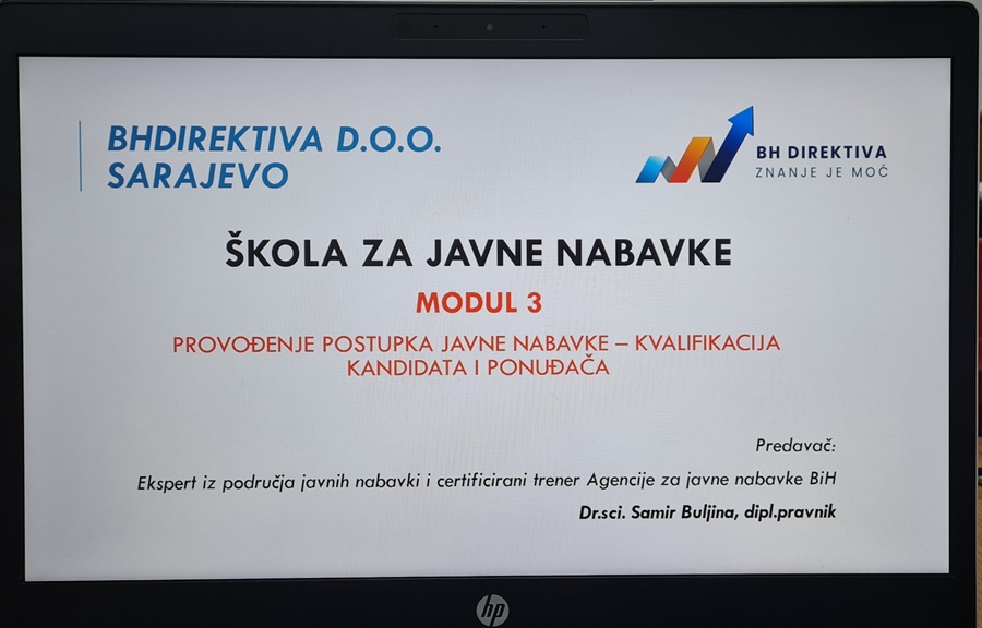 Uspješno završena druga online „Škola za javne nabavke”